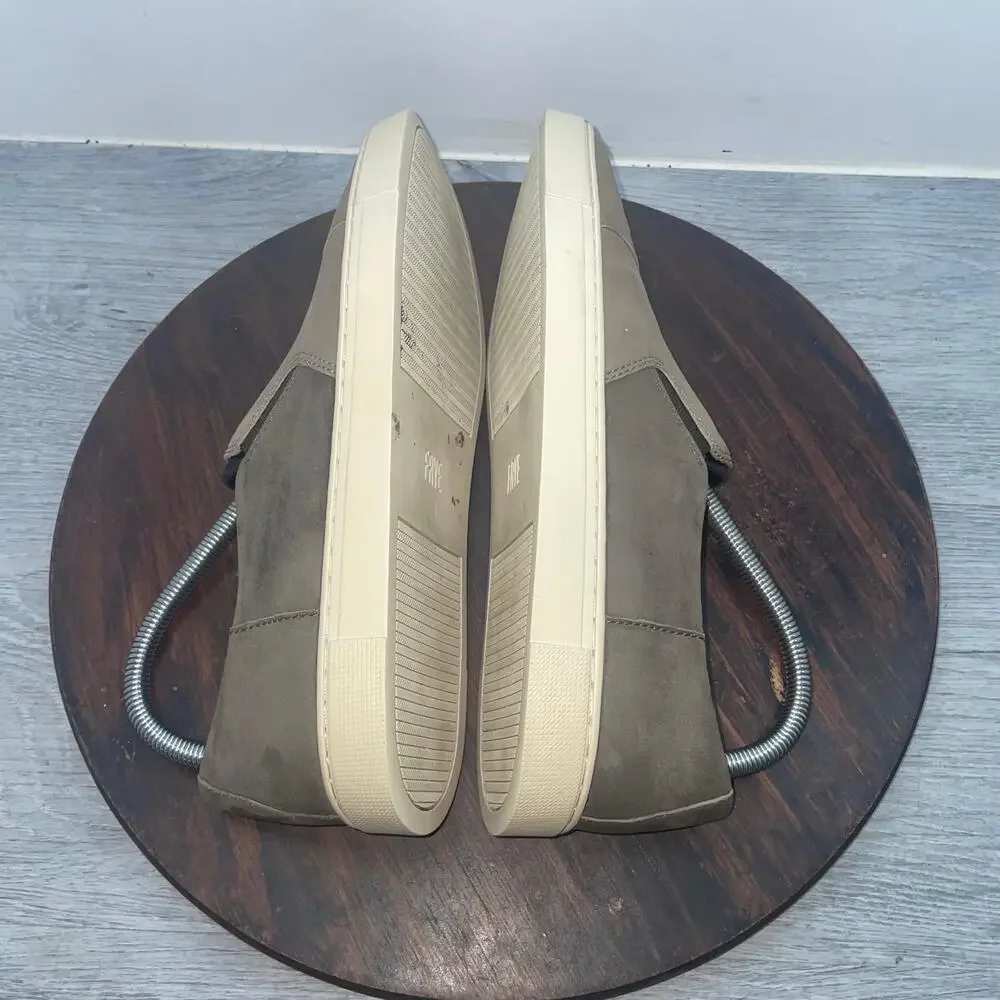 FRYE Gemma Shoes Womens Size 9.5 M Suede Leather Slip On Comfort Sneakers